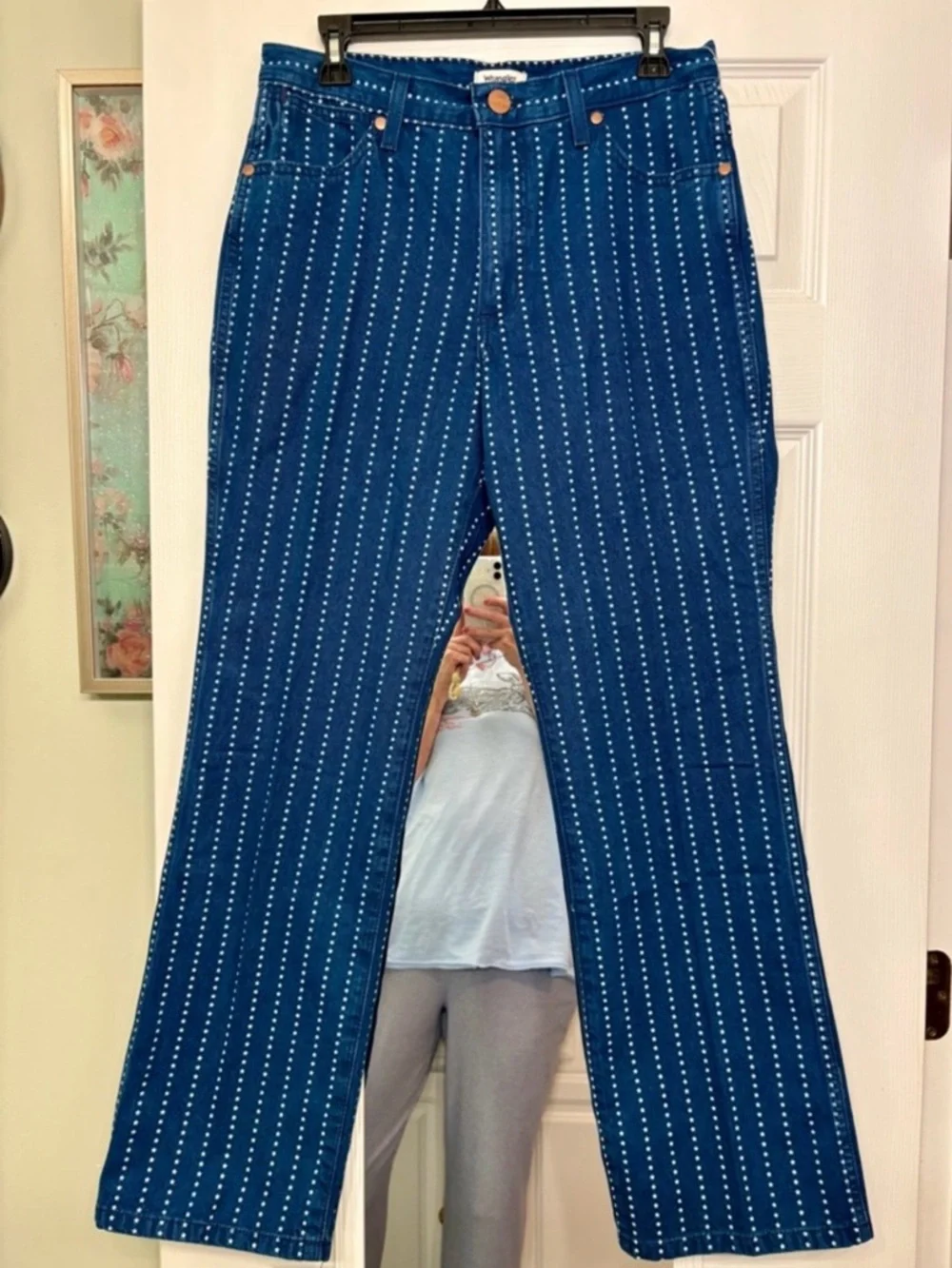 Anthropologie Wrangler Wrancer High-Rise Straight-Leg Jeans NWT - Picture 4 of 9